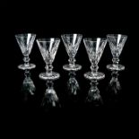 5pc Waterford Cut Crystal Shot Glasses