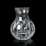 Atlantis Cut Crystal Geometric Design Vase