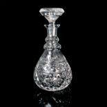 Vintage American Cut Crystal Clear Glass Decanter
