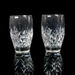 2pc Waterford Style Cut Crystal Juice or Water Glasses