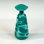 Contemporary Hand Painted Art Glass Bud Vase