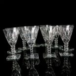 10pc Hawkes Crystal Wine Glasses Mystic