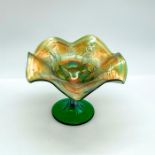 Vintage Fenton Carnival Glass Pedestal Dish