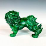 Japanese Green Ceramic Komainu Figurine