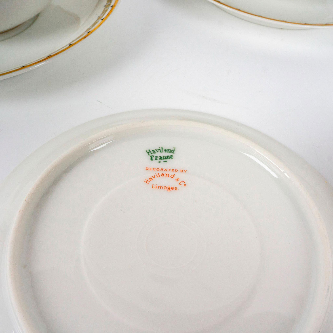 8pc Haviland Limoges Porcelain Cups and Saucers, Albany - Image 5 of 6