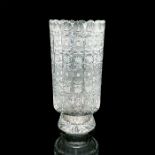Vintage Footed American Brilliant Crystal Cut Vase