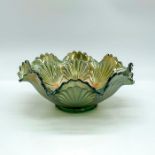 Vintage Carnival Glass Dish, Seashell Pattern