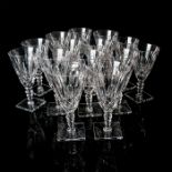 14pc Hawkes Crystal Water Goblets Mystic