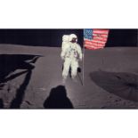 NASA Photo of Apollo 14 Astronaut Edgar Mitchell's Moon Walk