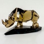 Swarovski Large Crystal Soulmates Figurine, Rhinoceros