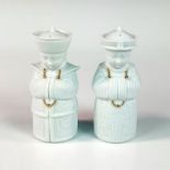 Pair of Lladro Privilege Salt and Pepper Shakers, Emperors