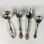 4pc Westmorland Sterling Silver Utensils, George and Martha