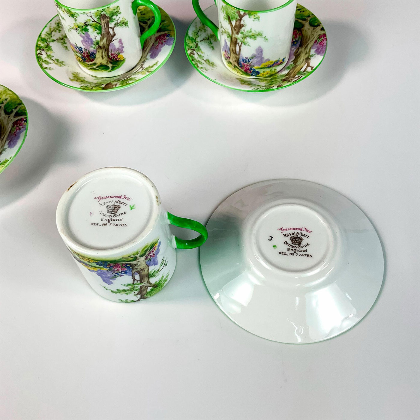 8pc Royal Albert Bone China Espresso Cups and Saucers - Image 5 of 5