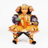 Vintage Samurai Doll on Stool