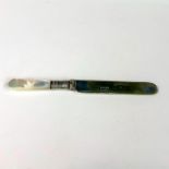 English EPNS Butter Knife w/Mother of Pearl Handle