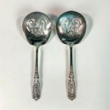 Pair of Westmorland Sterling Silver Tomato Servers