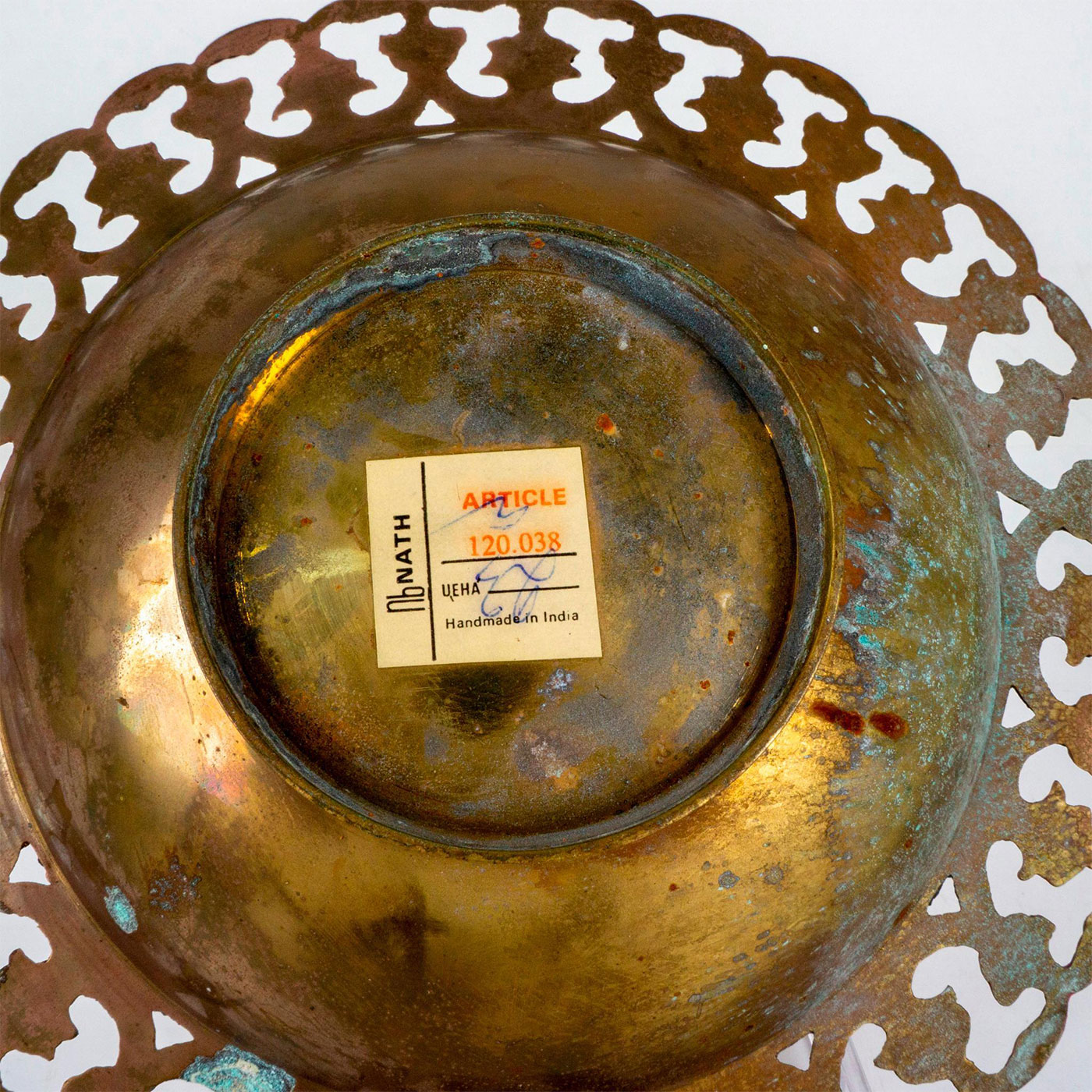 Vintage Indian Cloissone Decorative Bowl - Bild 4 aus 4