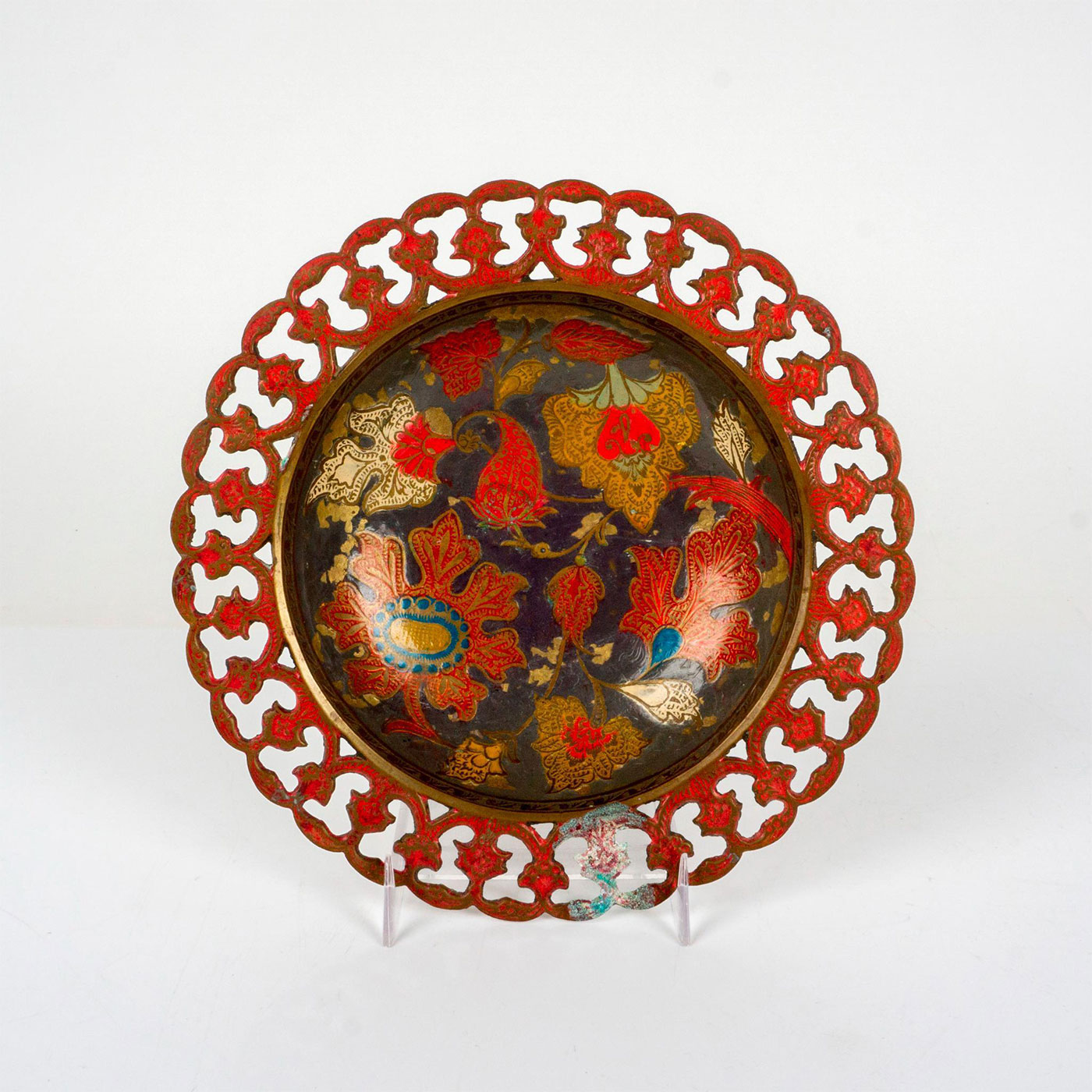 Vintage Indian Cloissone Decorative Bowl - Bild 2 aus 4