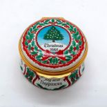 Halcyon Days Enamel Treasure Box, Christmas 1988