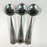 3pc Simpson Hall Miller & Co. Sterling Silver Soup Spoons