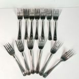 13pc Simpson Hall Miller & Co. Sterling Silver Cake Forks