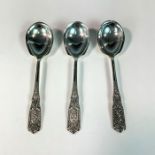 3pc Westmorland Sugar Spoons, Milburn Rose