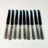 9pc Sheffield Stainless/Sterling Dinner Knives