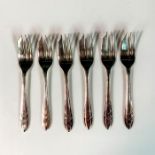 6pc M. S. LTD Silver Plated Pastry Forks, Loxley