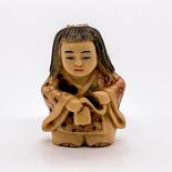 Japanese Inked Resin Netsuke Figurine