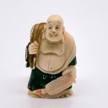 Japanese Hand Carved Bone Hotei Netsuke