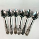 6pc Westmorland Sterling Silver Tablespoons, Milburn Rose