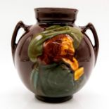 Royal Doulton Kingsware Twin Handled Vase, Cavalier