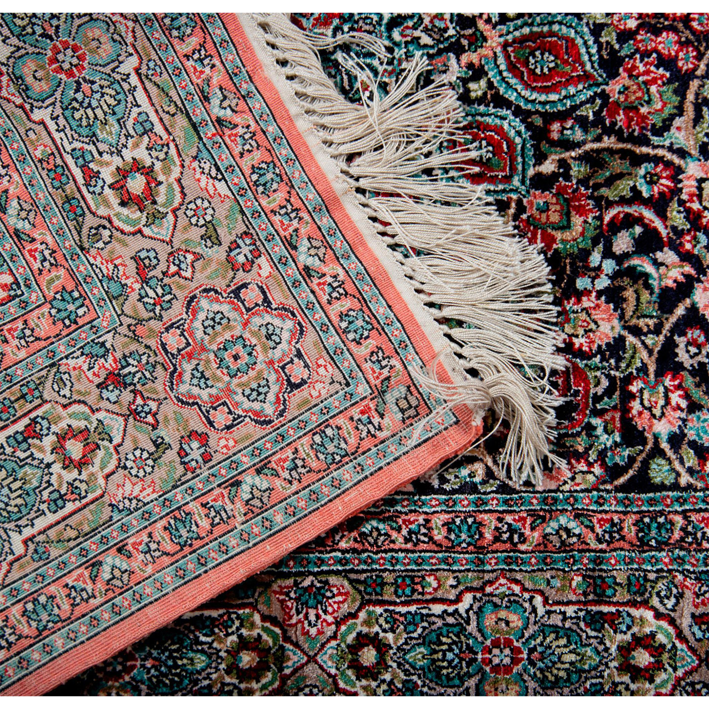 Original Hand Made Silk Rug - Image 4 of 5