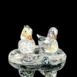 2pc Swarovski Crystal Figurines + Base, Mandarin Ducks