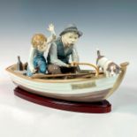 Fishing With Gramps 1005215 - Lladro Porcelain Figurine + Base