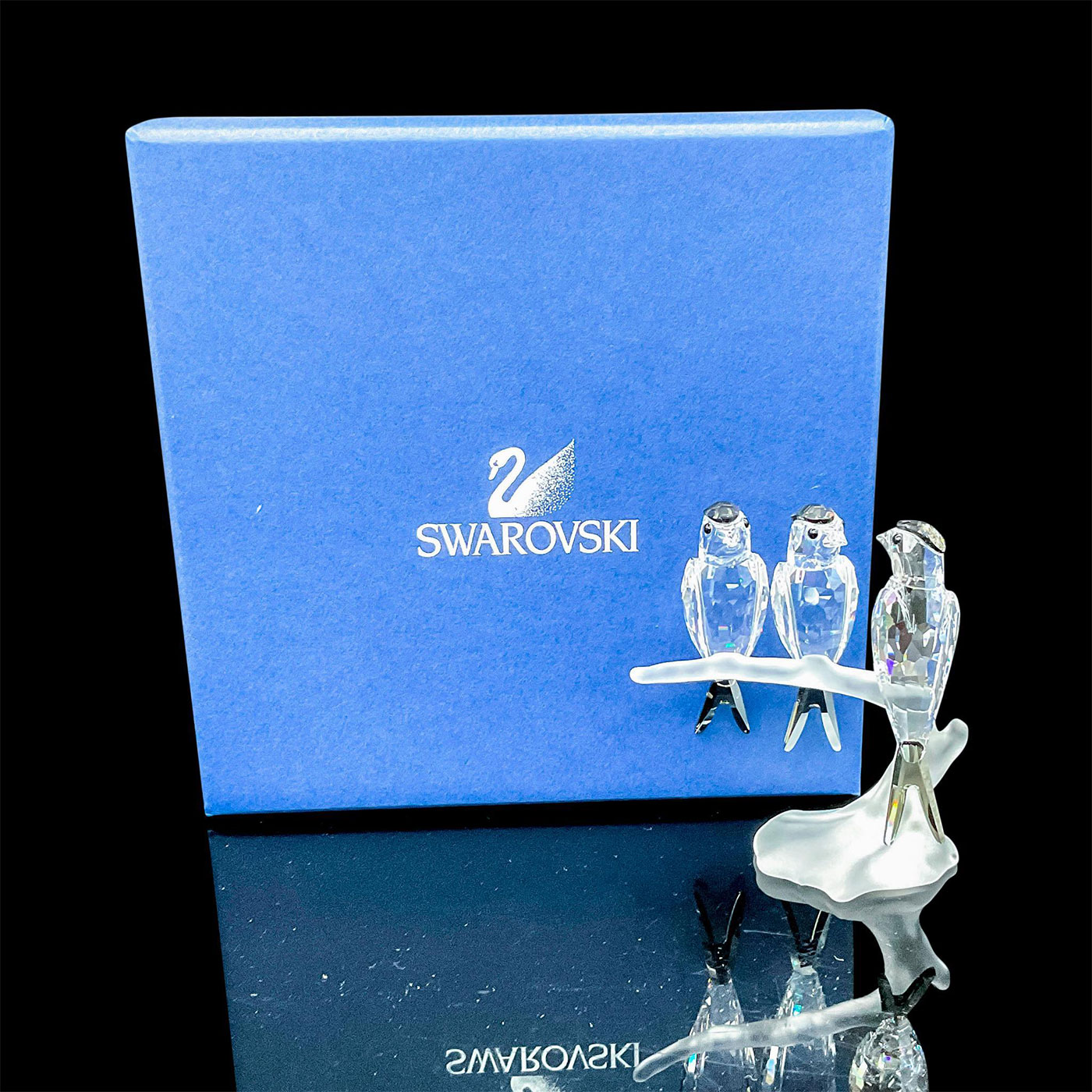 Swarovski Crystal Figurine, Swallows - Image 2 of 4