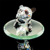 Swarovski Crystal Figurine, Mother Panda + Mirror 181080
