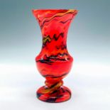 Czech Art Glass Spatter Vase