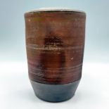 Signed Michael Weinberg Raku Pottery Vase