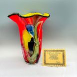 Murano Art Glass Handkerchief Vase