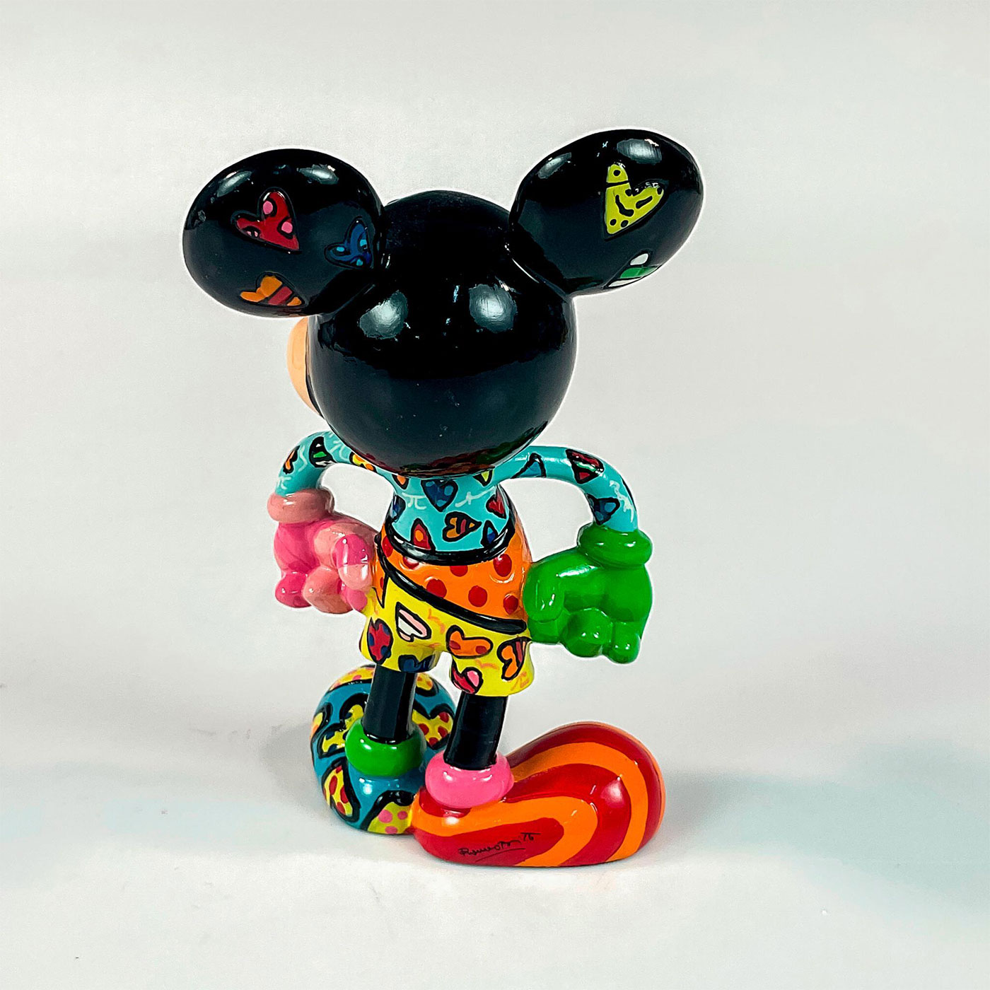 Disney Romero Britto Figurine, Sweetheart Mickey Mouse - Image 2 of 4