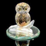 Swarovski Crystal Figurine, Small Owl + Mirror