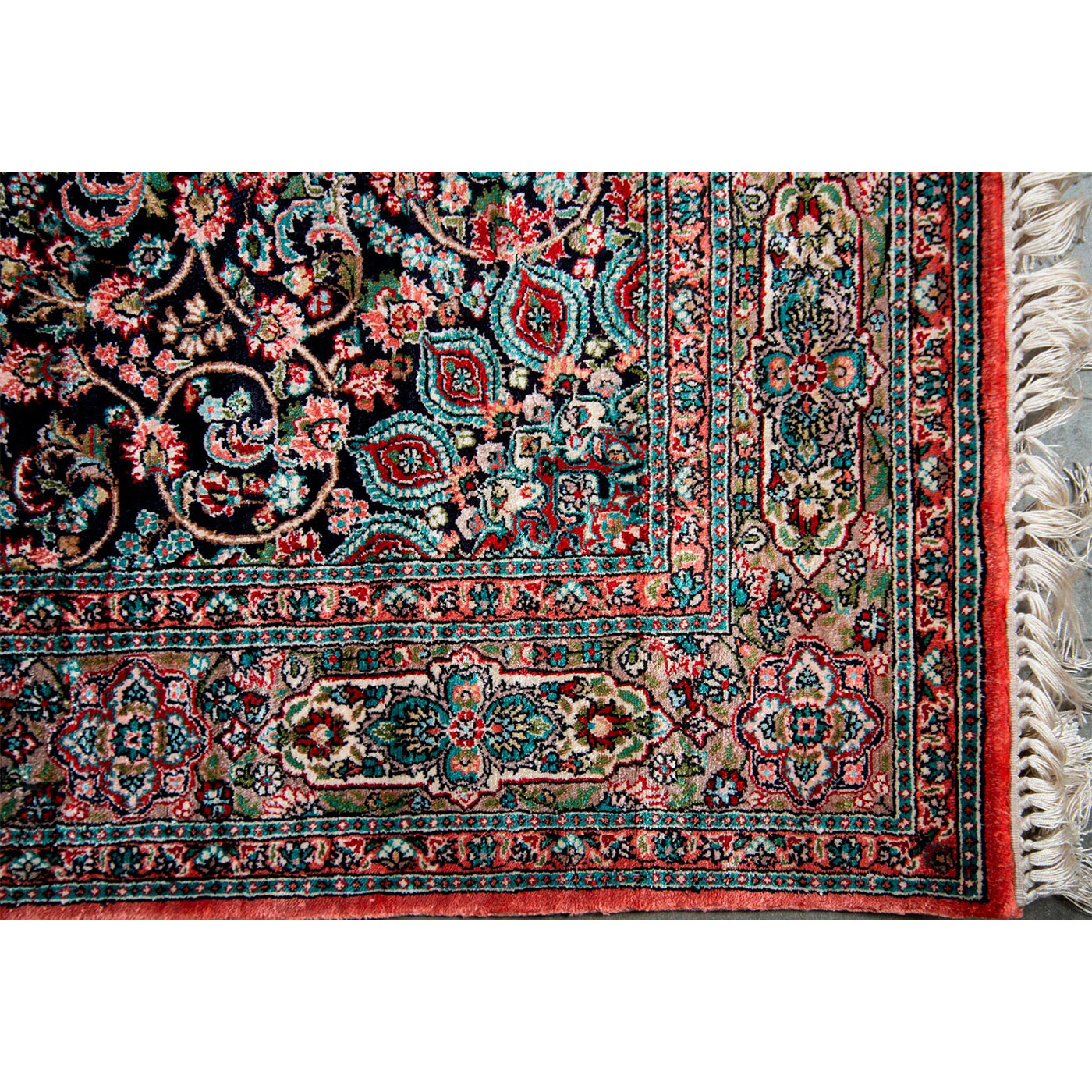 Original Hand Made Silk Rug - Image 2 of 5