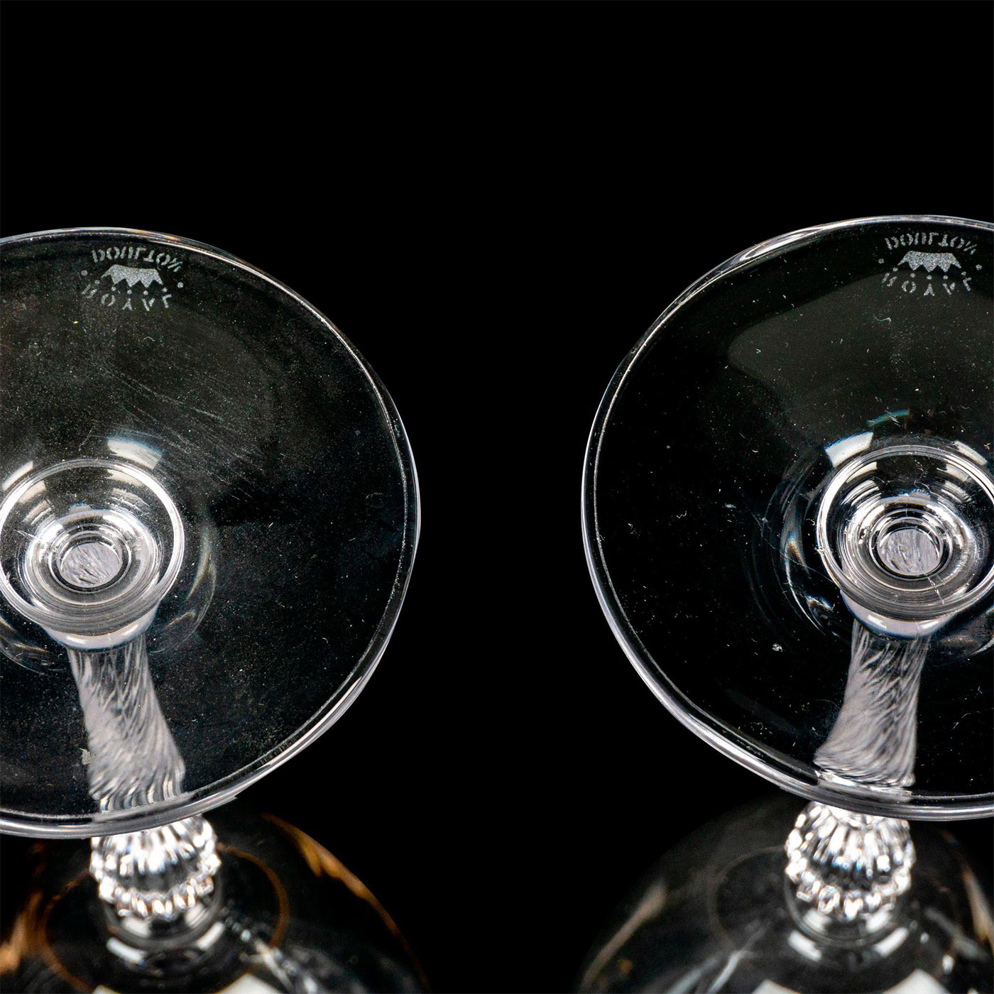 Pair of Royal Doulton Glass Water Goblets, Oxford - Image 4 of 7