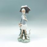 Girl With Umbrella And Geese 1004510 - Lladro Porcelain Figurine