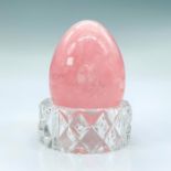 Rose Quartz Egg and Base