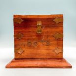 Vintage Judaica Wooden Tzedakah Box