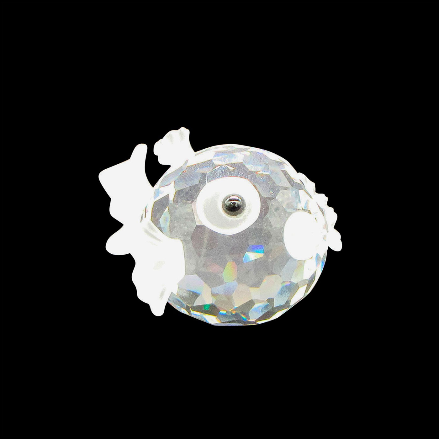 Swarovski Silver Crystal Large Figurine, Blowfish