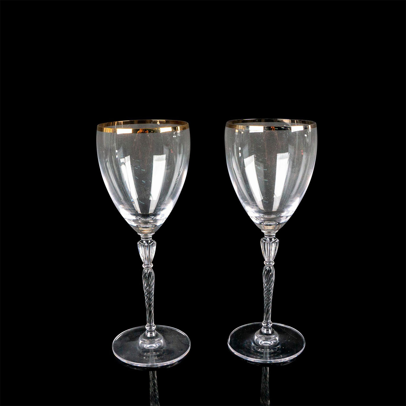 Pair of Royal Doulton Glass Water Goblets, Oxford - Image 3 of 7