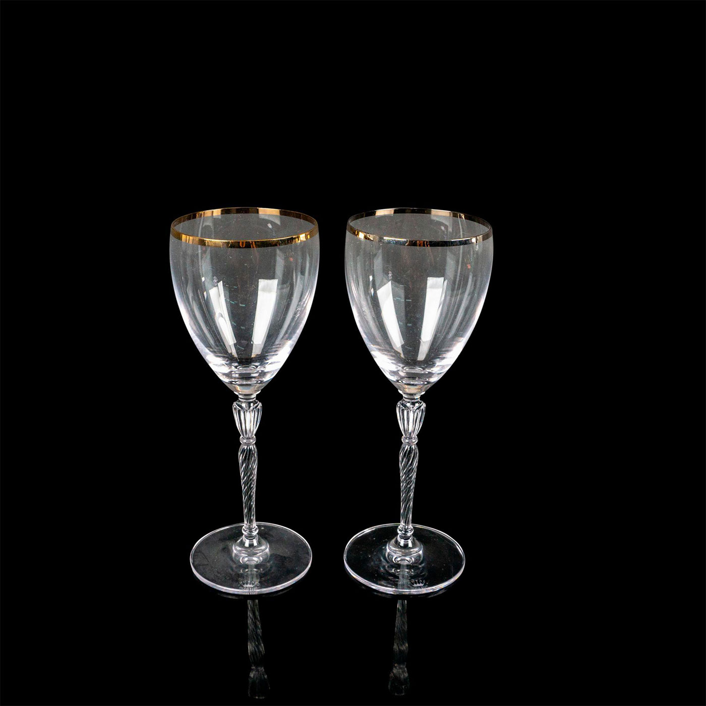 Pair of Royal Doulton Glass Water Goblets, Oxford - Image 2 of 7